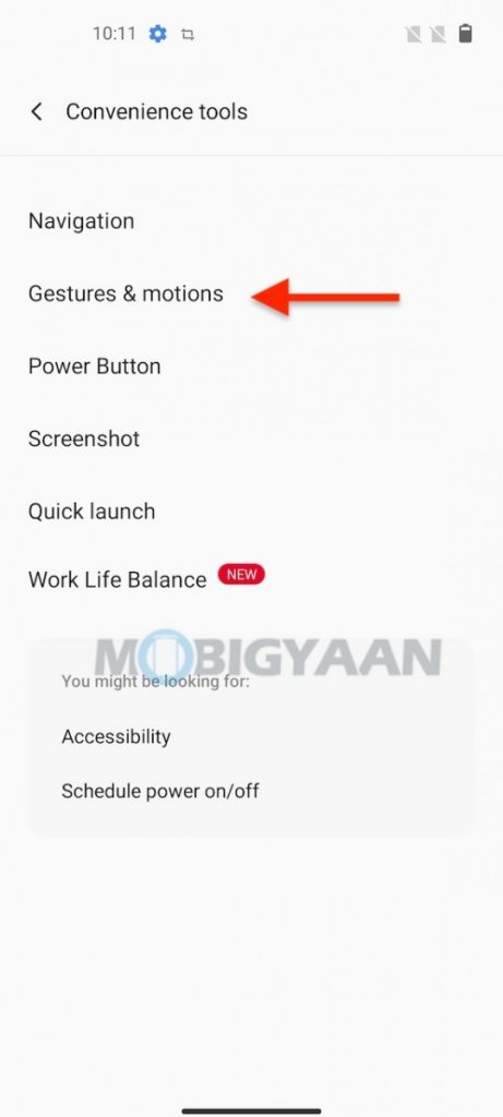 OnePlus Nord CE 5G 3 Figner Gesture Screenshot 3