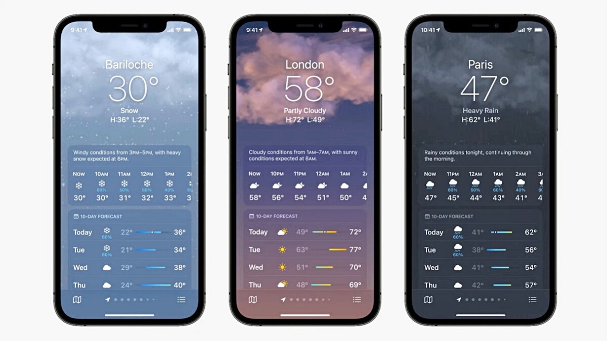 iOS 15 Weather