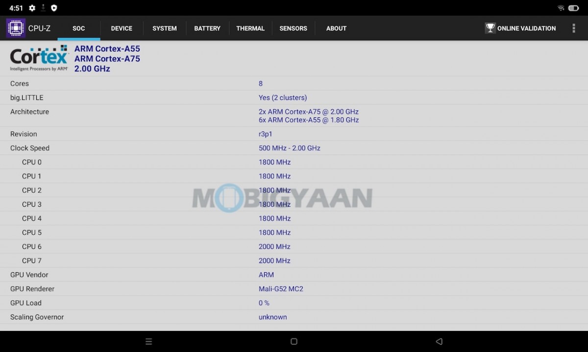 realme Pad review Tablet Performance CPU Z1