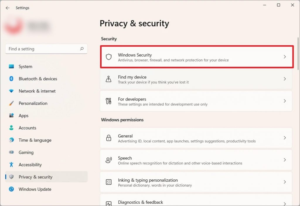 how to disable microsoft security windows 11
