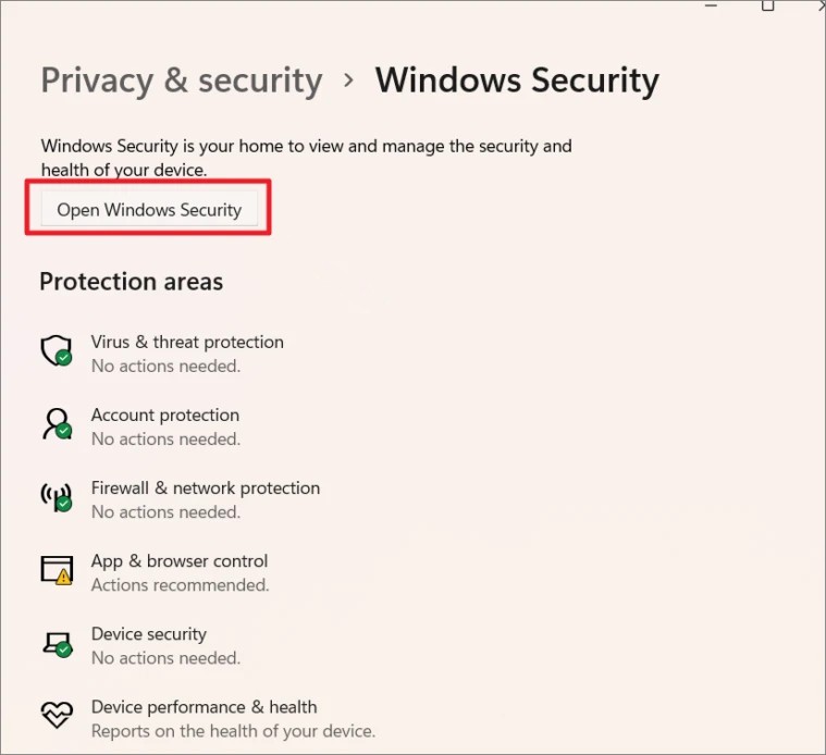 Disable Microsoft Defender in Windows 11