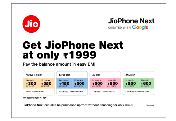 JioPhone Next 2 Price
