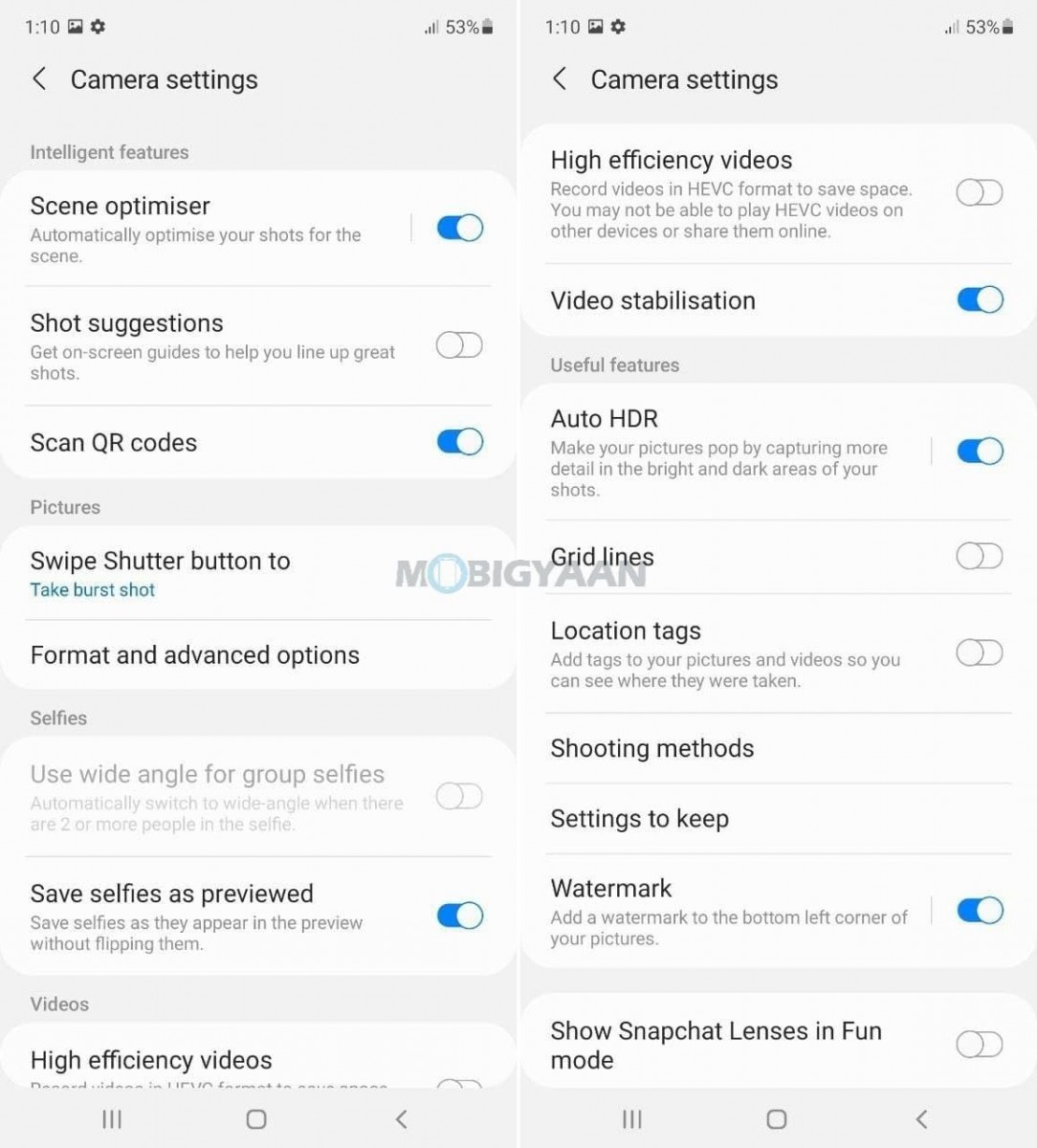 Samsung Galaxy M52 5G Software One UI 3 7