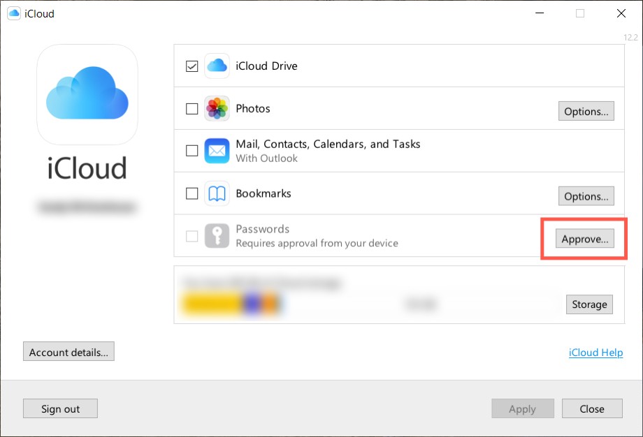 iCloud Keychain Passwords Chrome Windows 