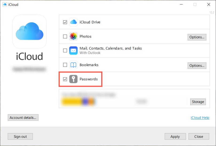 iCloud Keychain Passwords Chrome Windows 