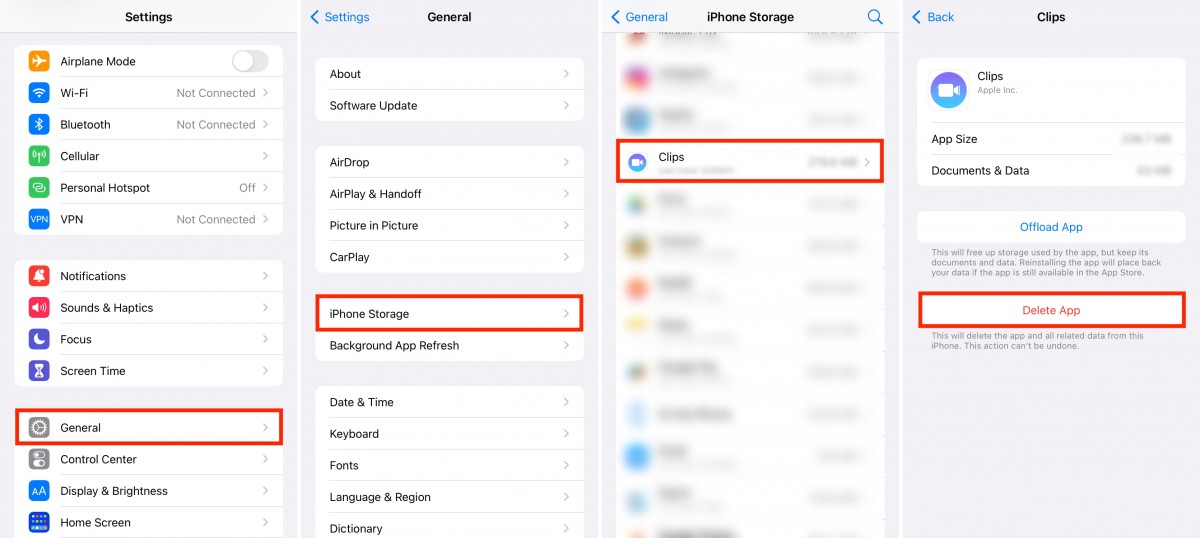 Delete Apps on Apple iPhone