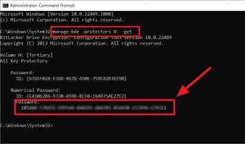 how to get bitlocker recovery key from cmd windows 11