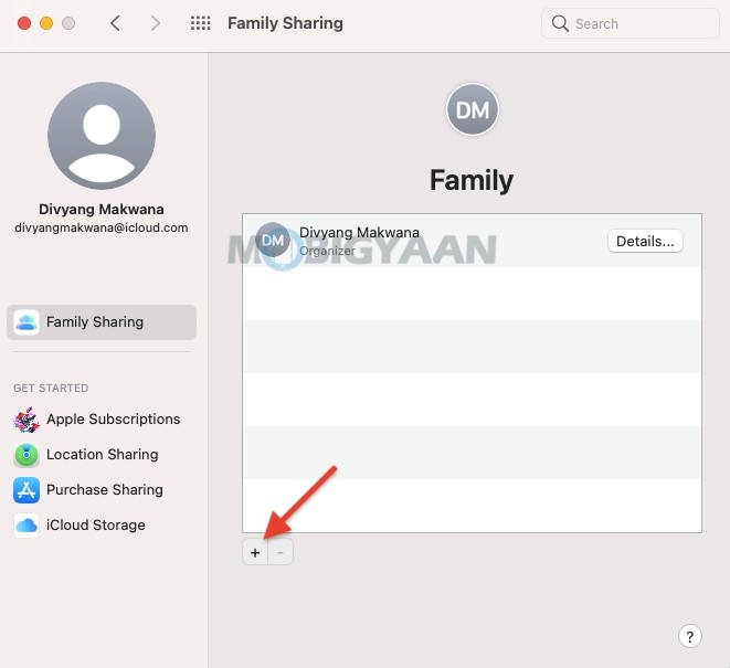 How to share iCloud storage with family on your Mac 3