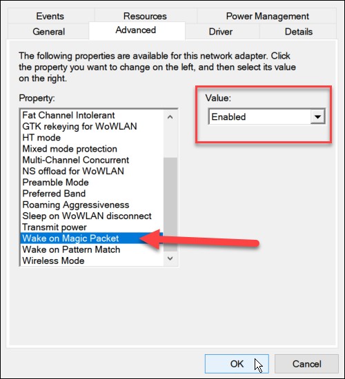 Windows 11 Wake on LAN