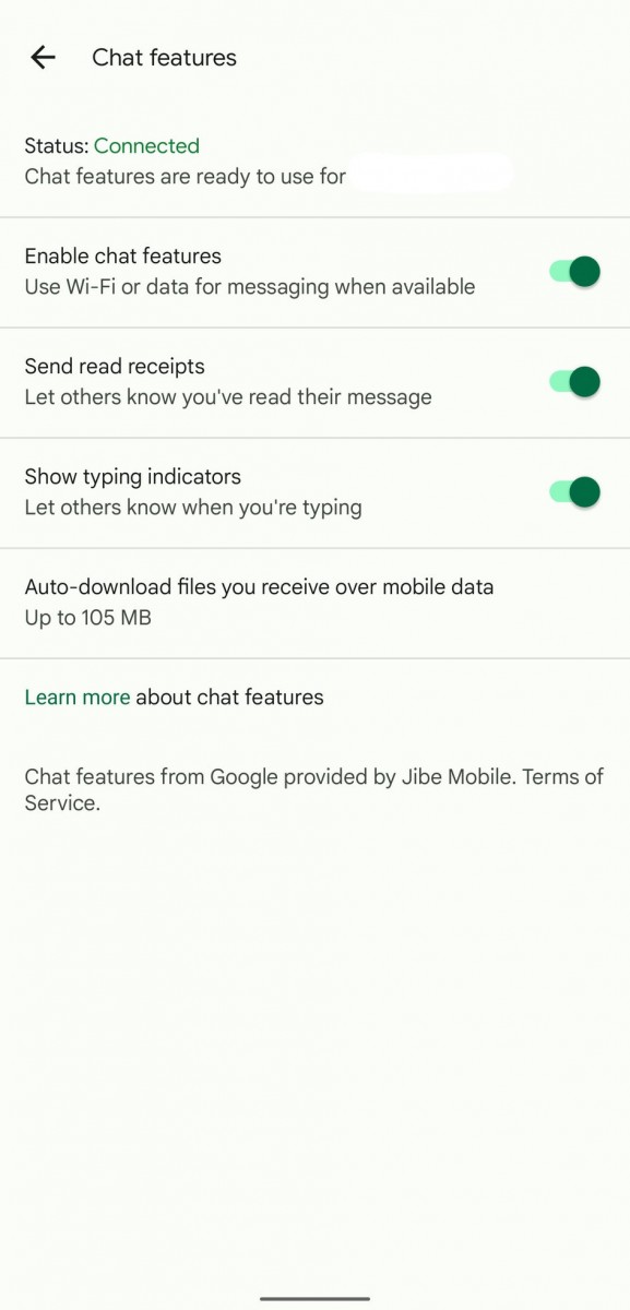 RCS Chat in Google Messages