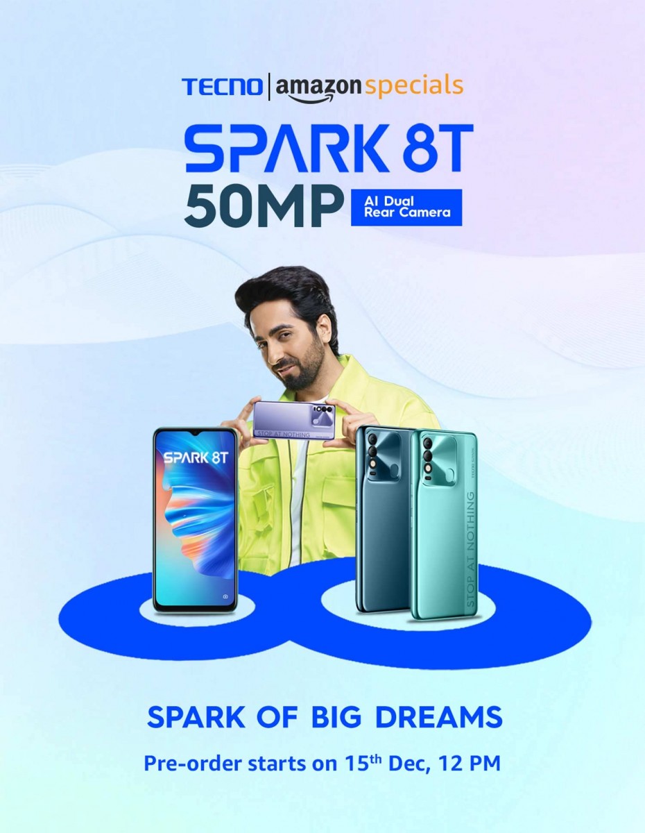 Tecno Spark 8T India Launch Teaser