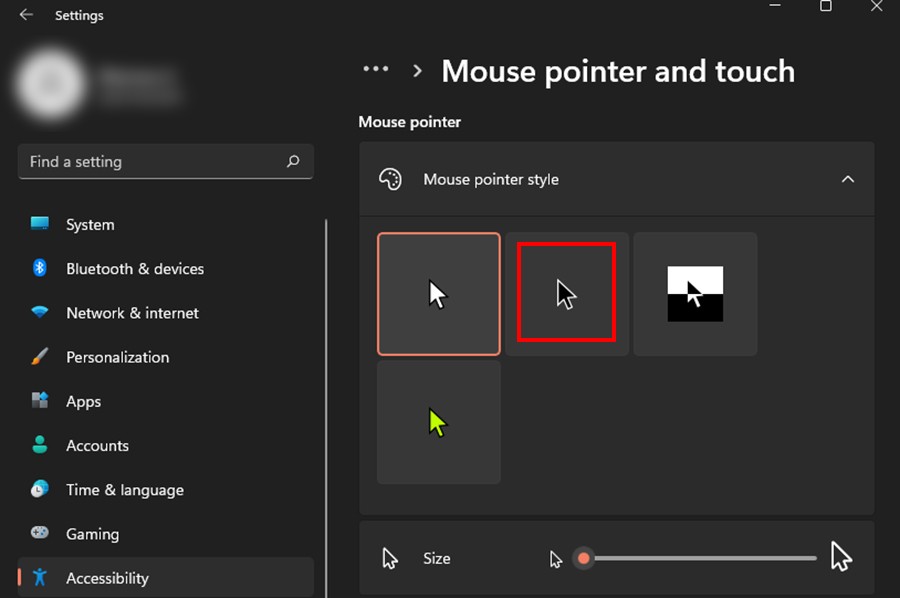 Windows 11 Mouse Cursor Dark Mode