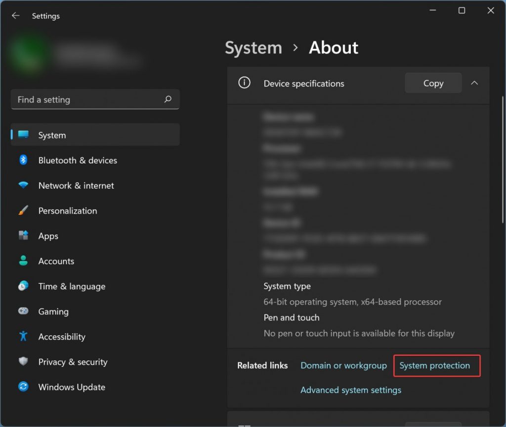 how to delete system restore points windows 11