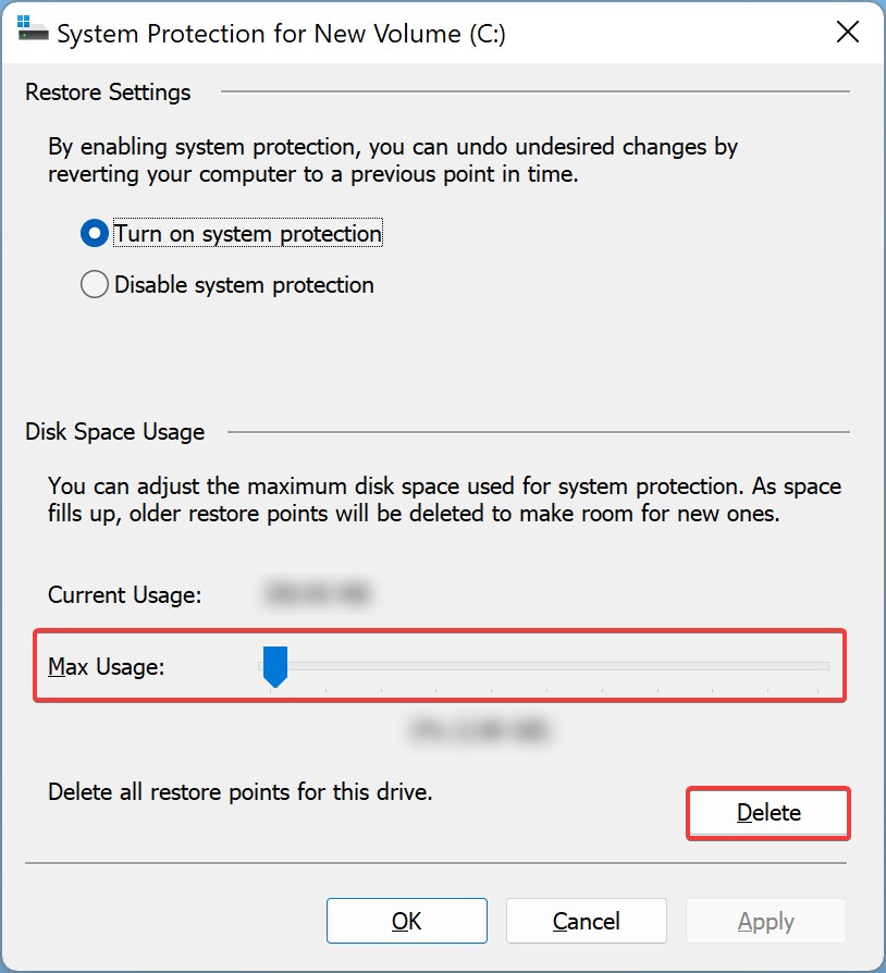 Windows 11 System Restore Point