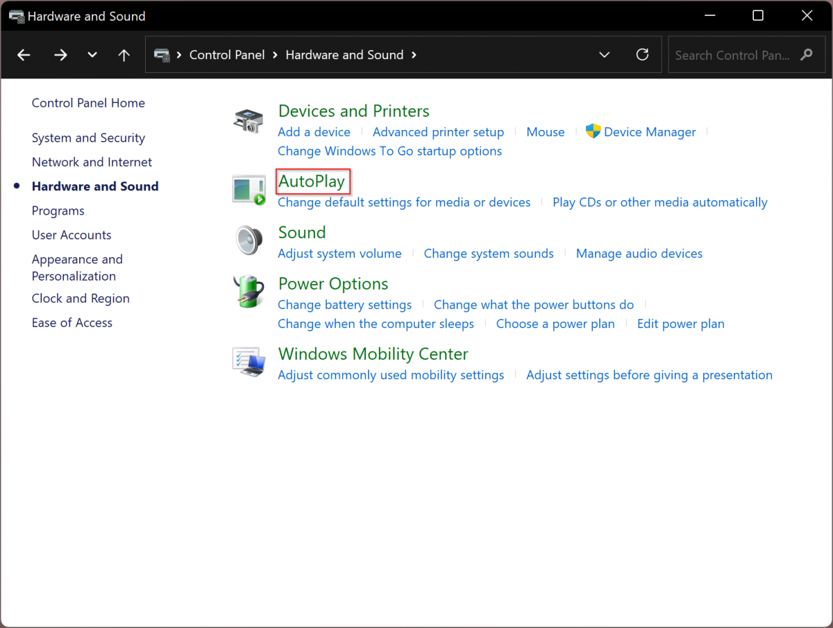 Windows 11 AutoPlay Reset 2