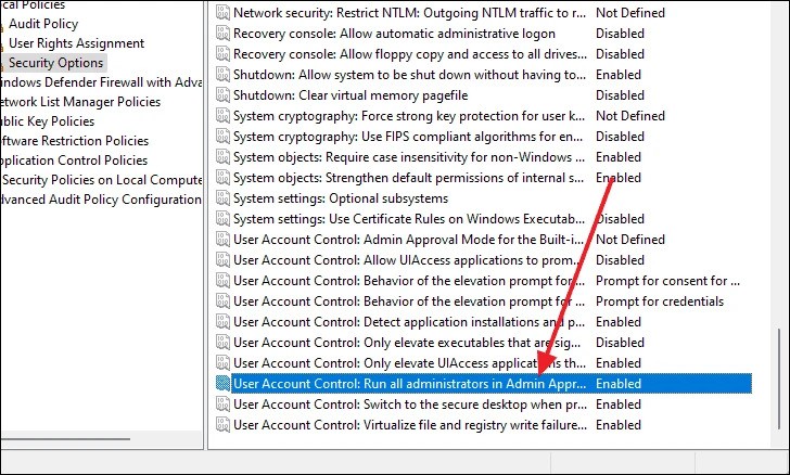 Enable UAC Win 11 2