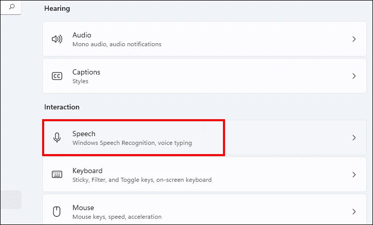 Enable Voice Access Win 11 2