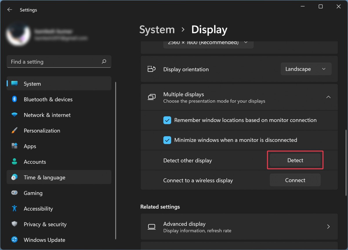 Windows 11 Multi-Monitor Setup