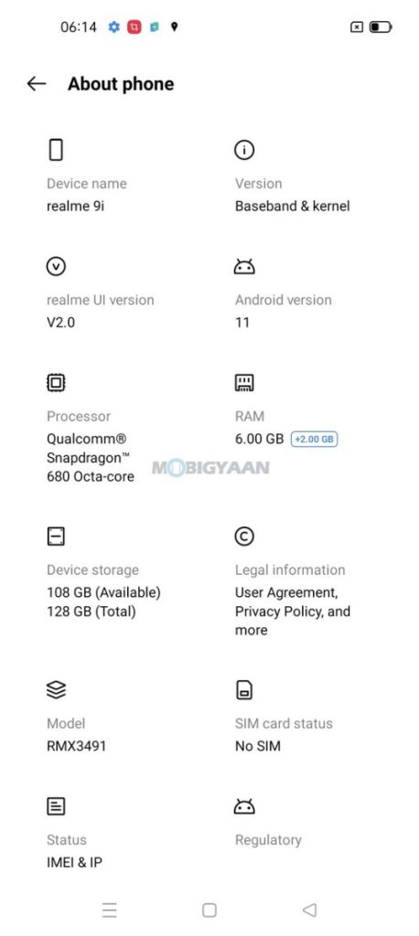 realme 9i Review Specs UI Software 6