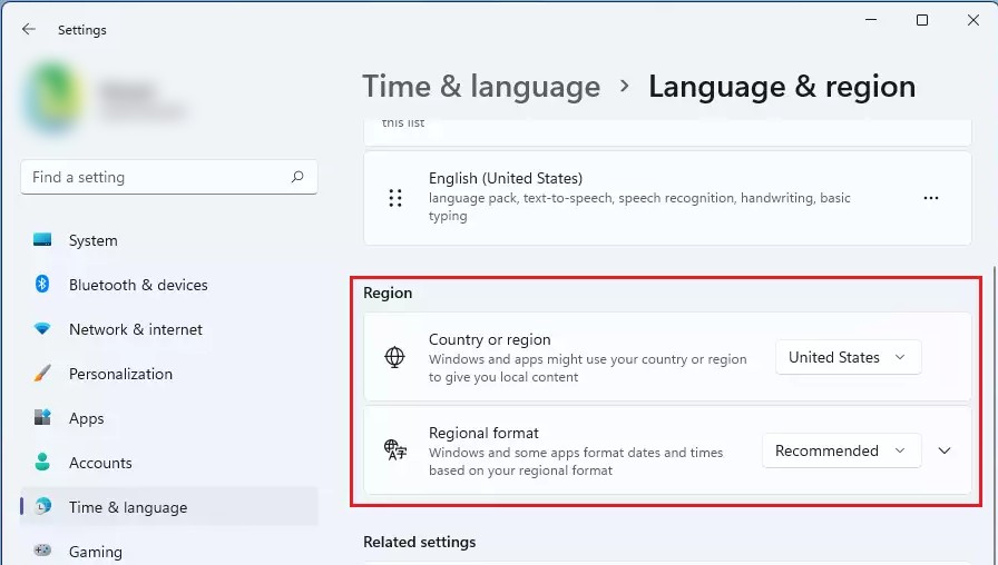 Change Region for Microsoft Store in Windows 11