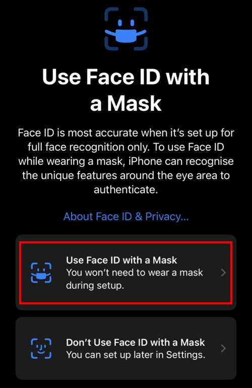 iPhone Face ID Mask 2