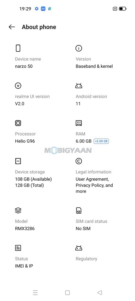 realme Narzo 50 Review Software UI 8