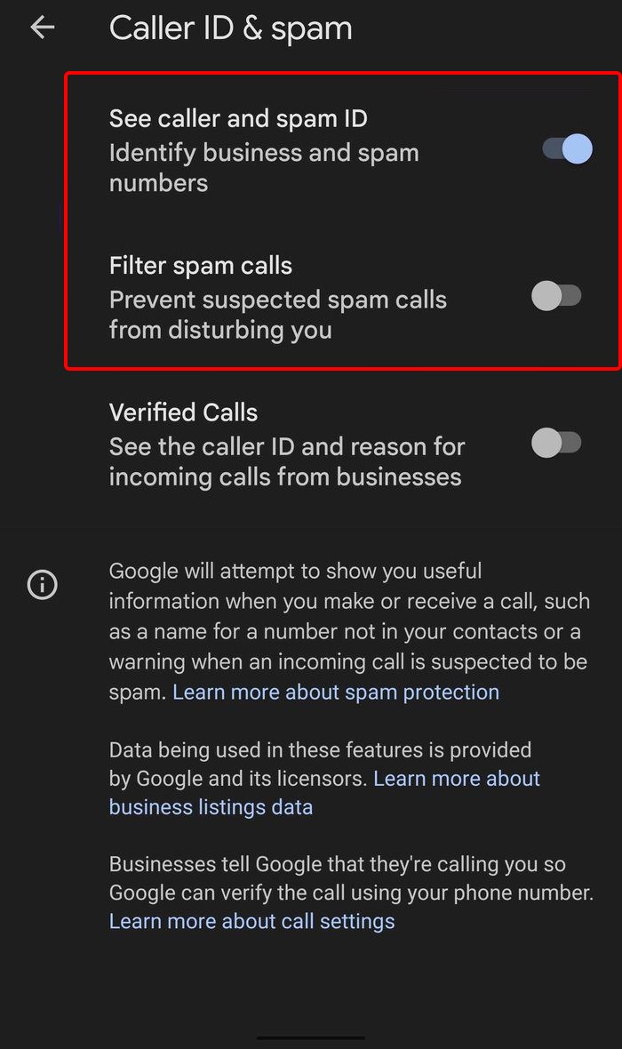 Enable Caller ID and Spam Protection on Android Smartphones