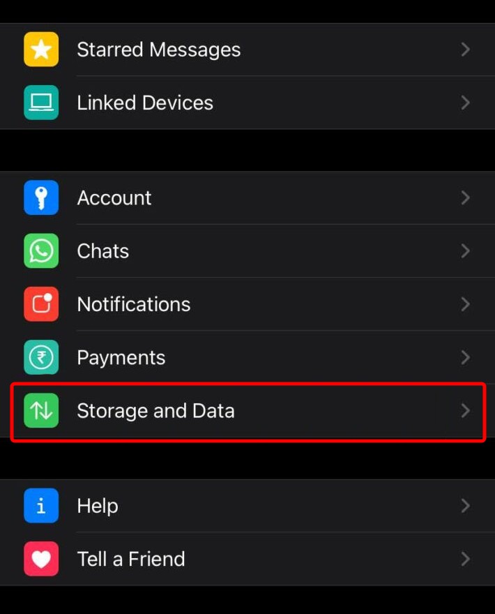 Disable Auto-Downloading WhatsApp Media on iPhone