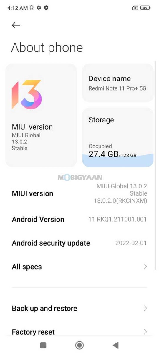 Redmi Note 11 Pro Plus 5G Review Software MIUI 13 5