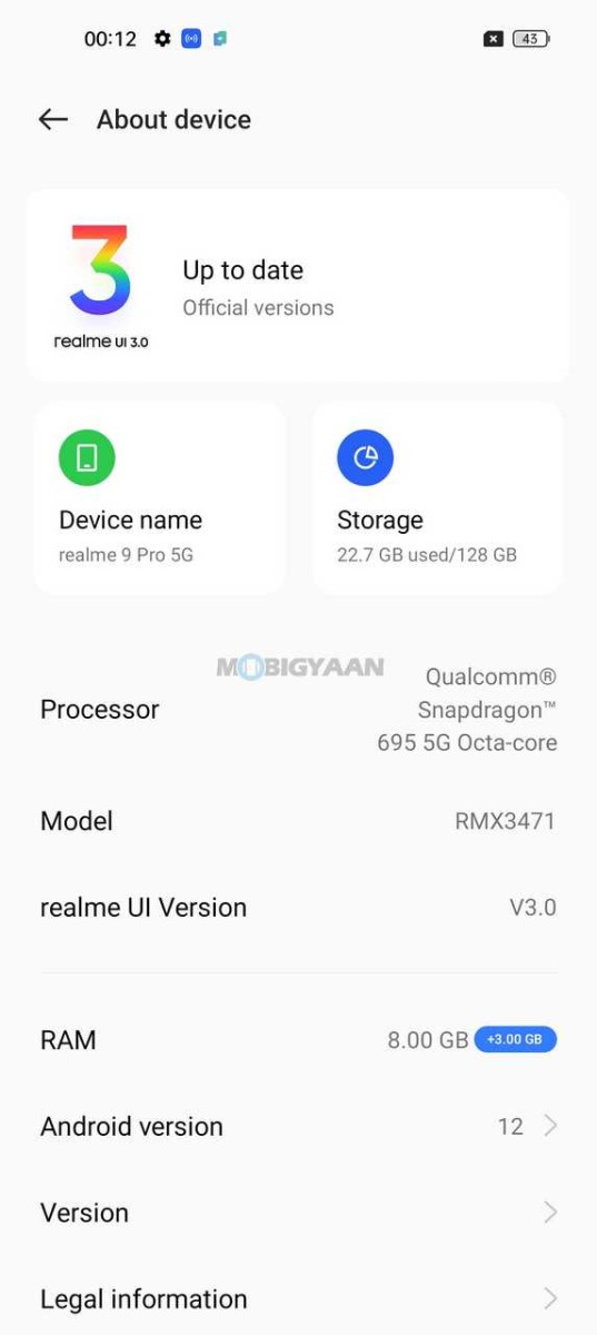 realme 9 Pro 5G Review Software realme UI 3 9