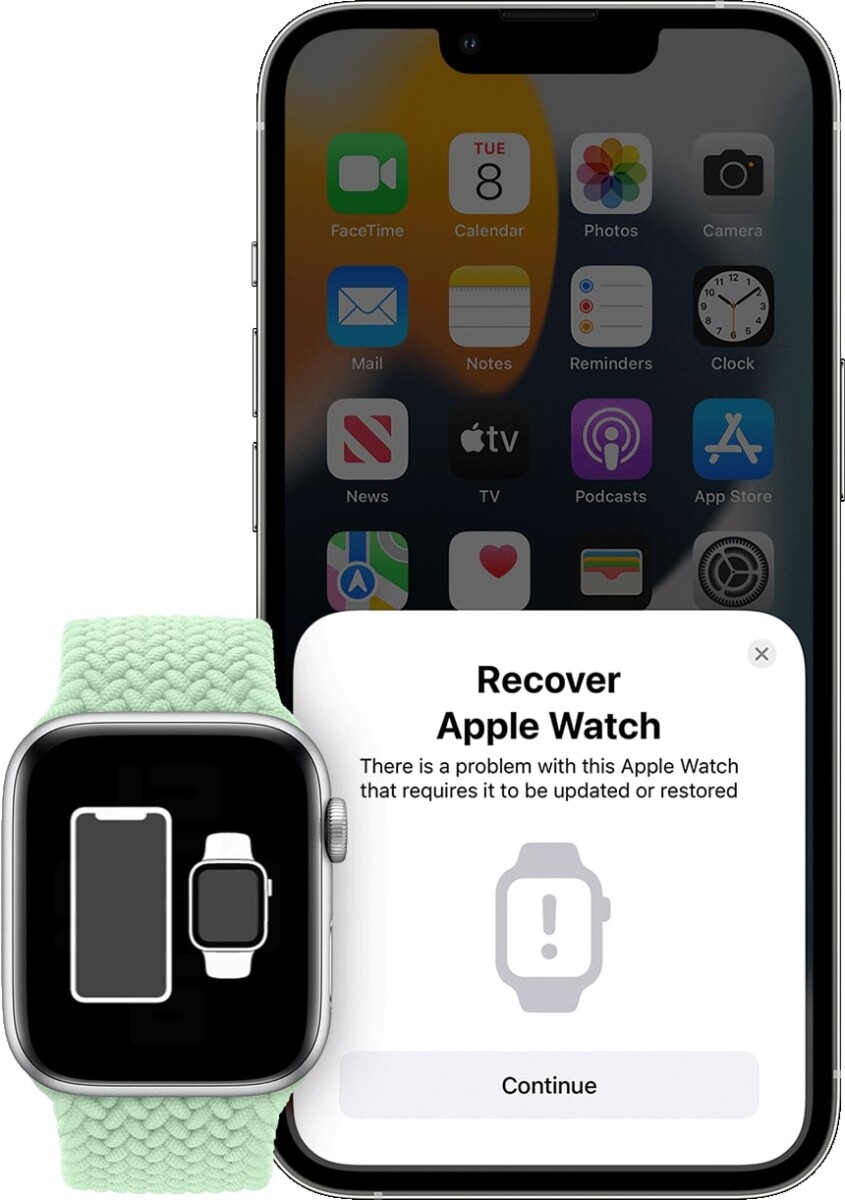 Stellen Sie die Apple Watch mit dem iPhone wieder her 