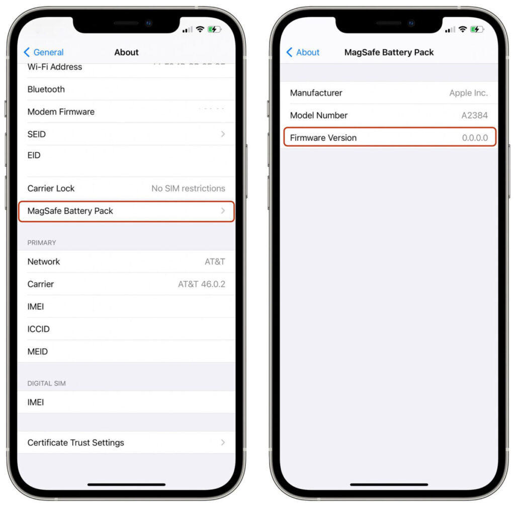 How to check and update firmware version of MagSafe Battery Pack