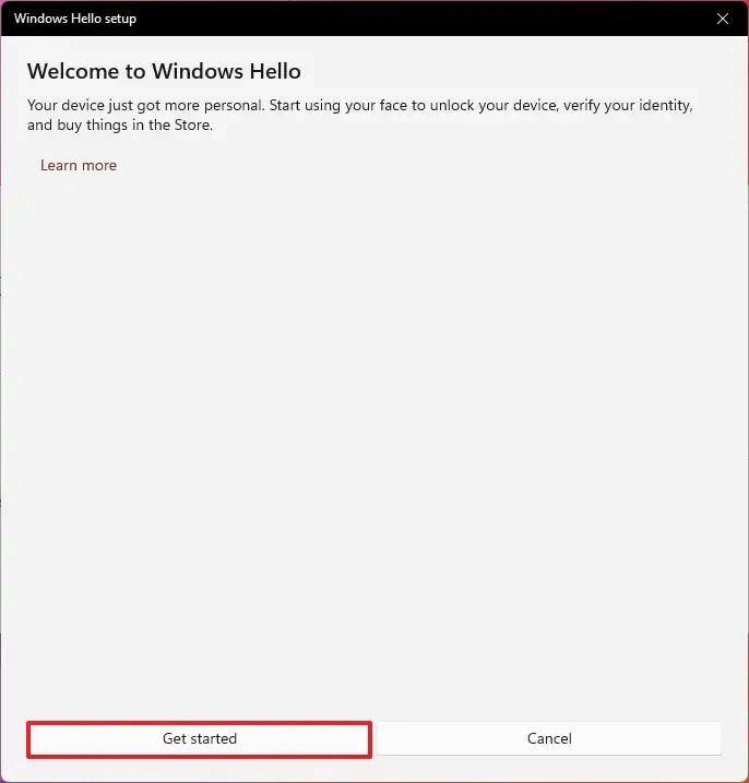 Enable Facial Recognition in Windows 11