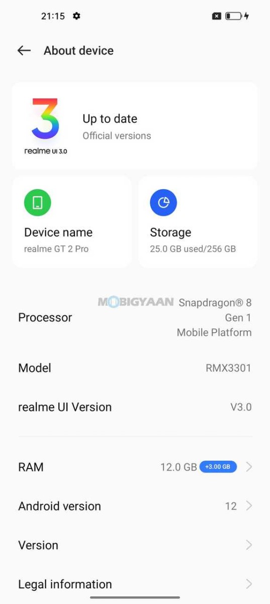 realme GT2 Pro 5G Review Software UI Android 12 3