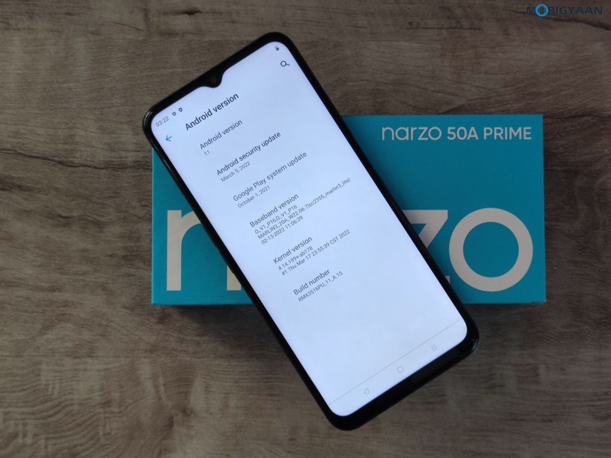 realme Narzo 50A Prime Review Design Display Specs 2