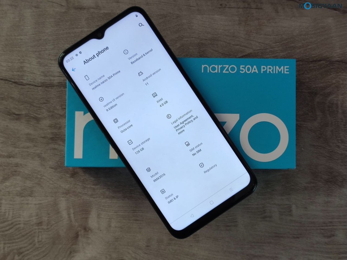 realme Narzo 50A Prime Review Design Display Specs 3