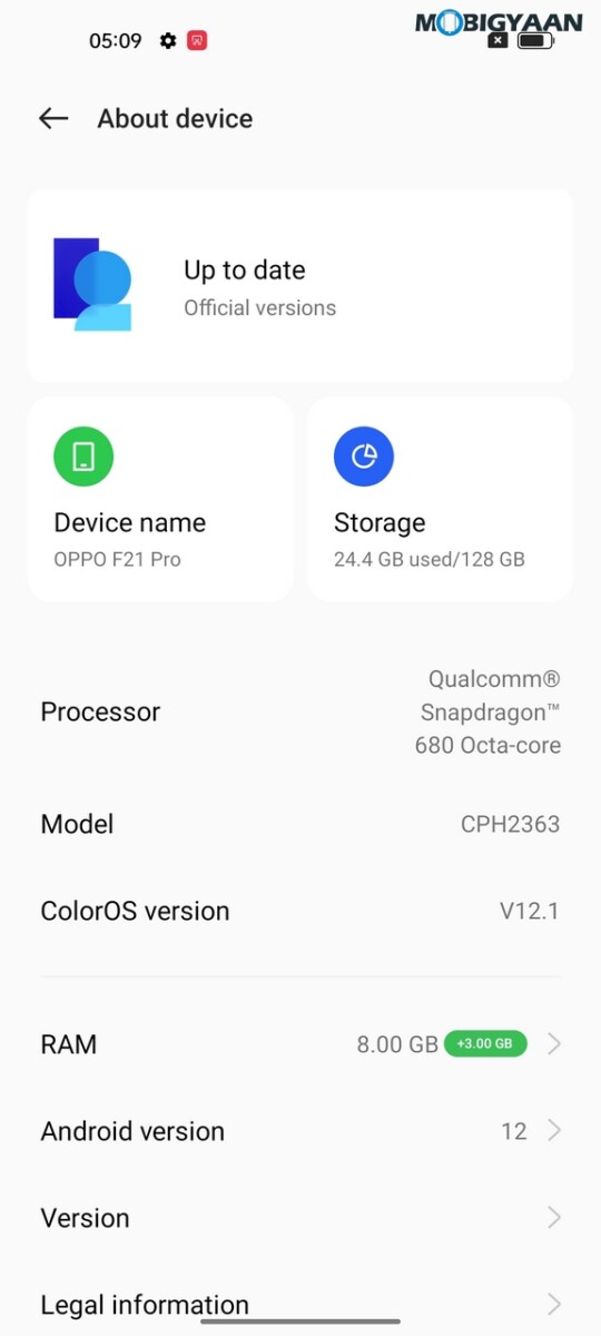 OPPO F21 Pro Review ColorOS 12 9