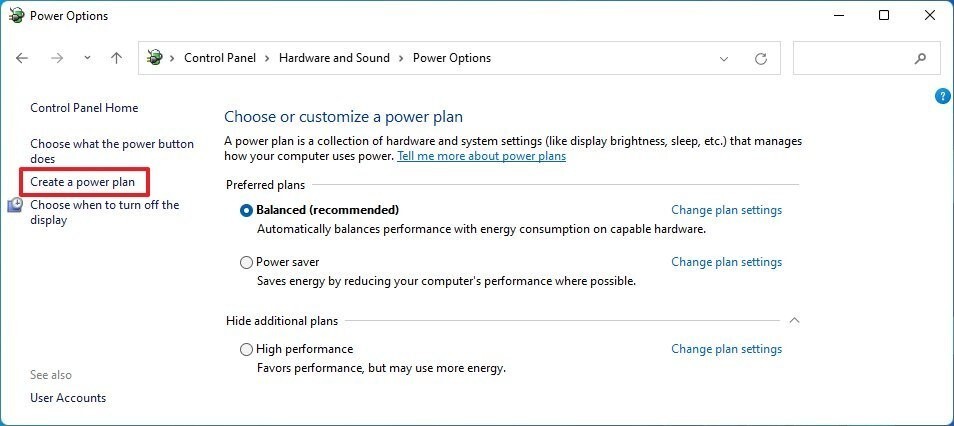 Windows 11 Create Custom Power Plan