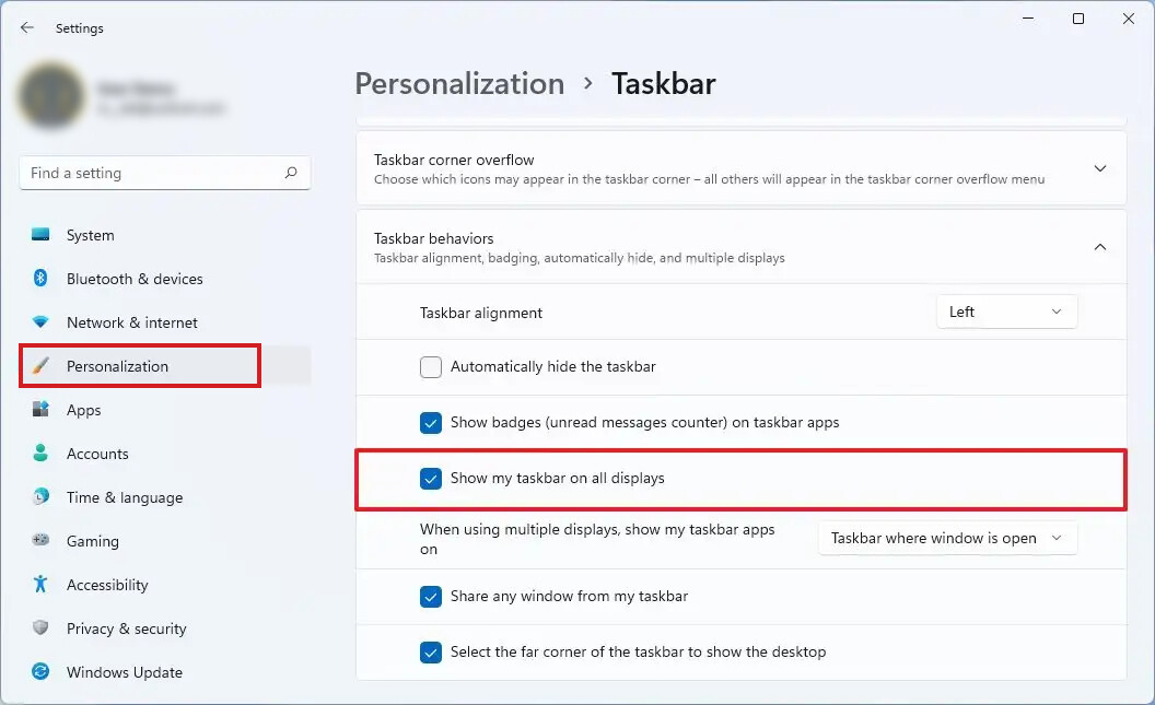 Windows 11 Show Taskbar On All Monitors