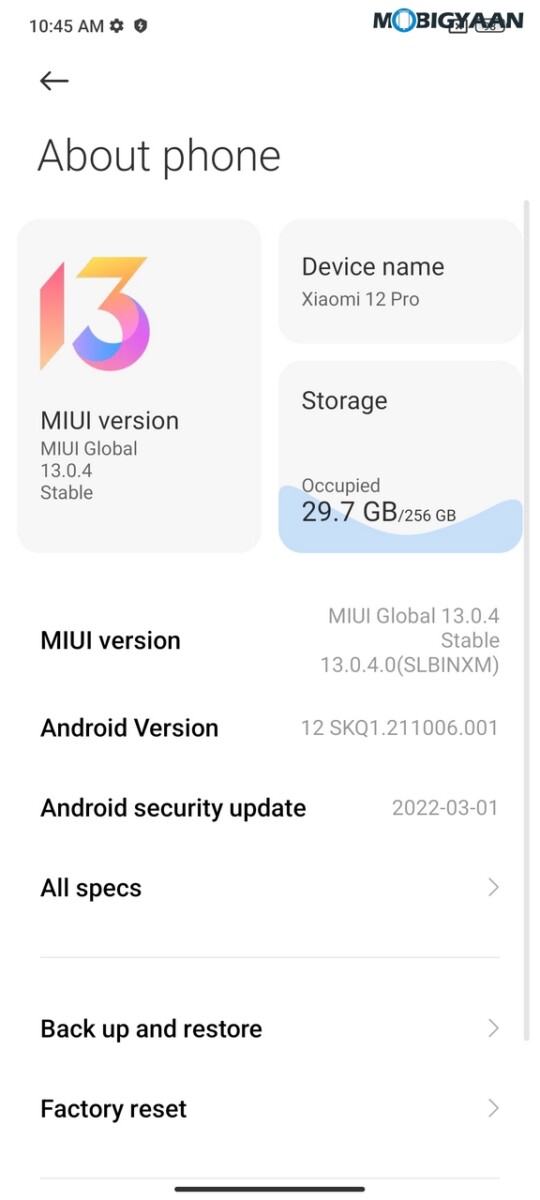 Xiaomi 12 Pro 5G Review MIUI 13 6
