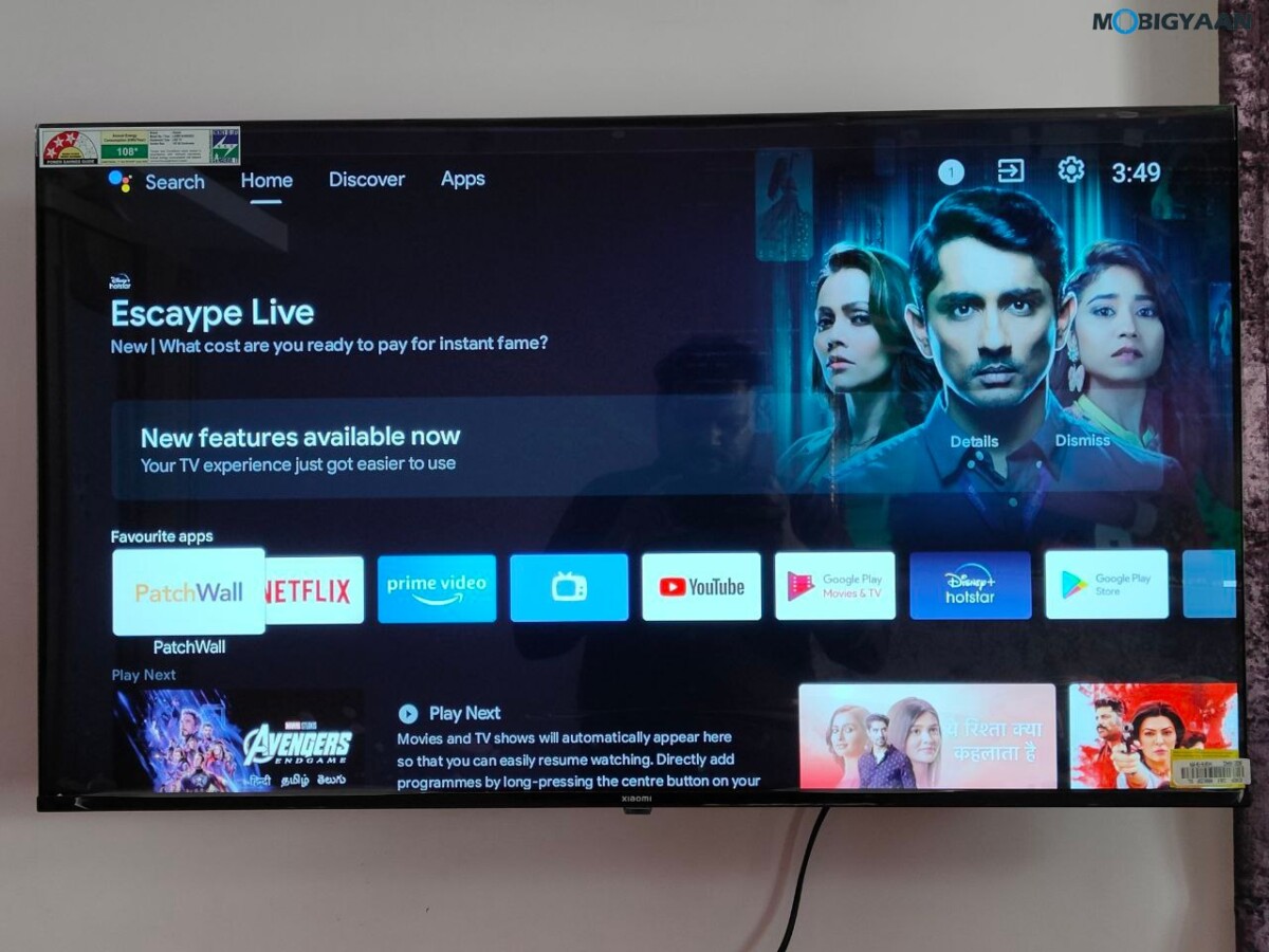 Xiaomi Smart TV 5A 43 inch Review Design Display 4