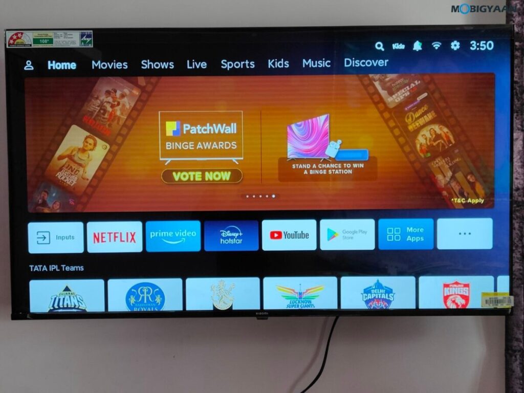 Xiaomi Smart TV 5A 43 inch Review Design Display 6