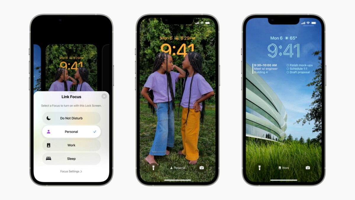 Apple iPhone iOS 16 Lock Screen Focus Mode