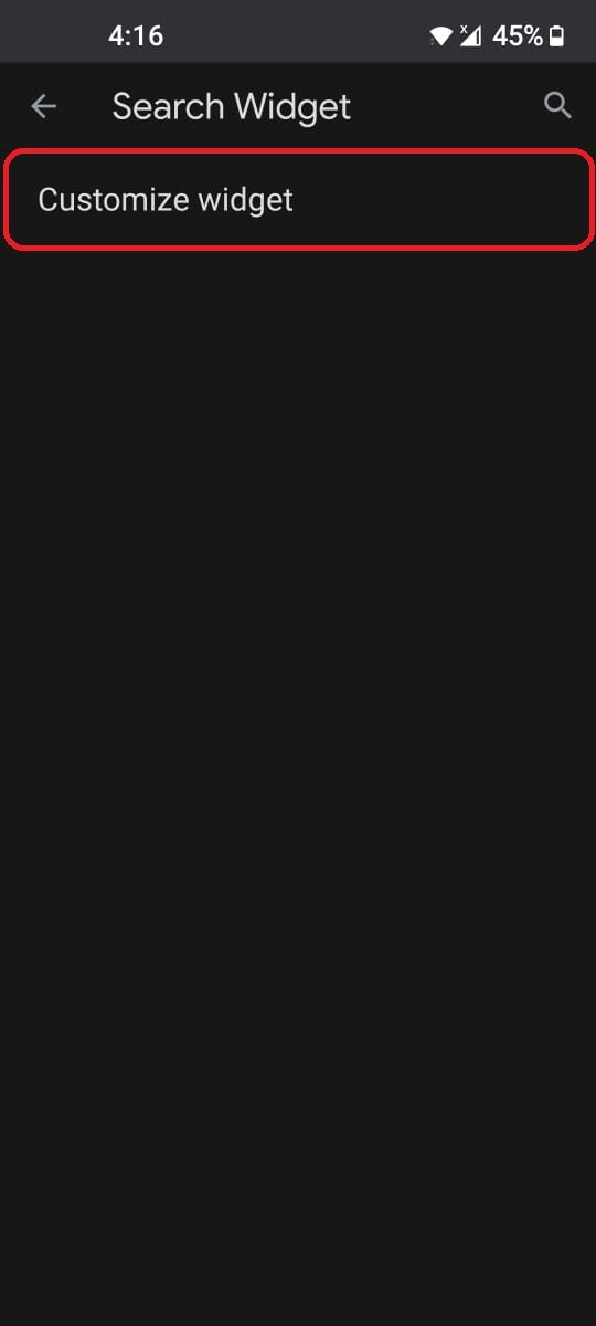 How to Customize the Google Search Widget on Android 4