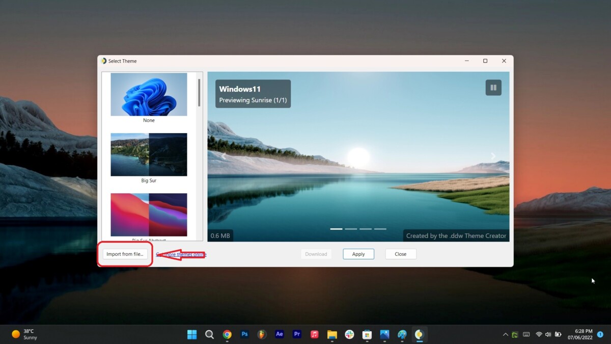 Как получить динамические обои в Windows 11_5 