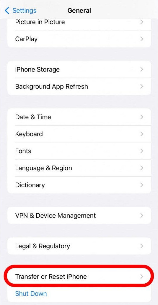 Reset Network Settings on Apple iPhone