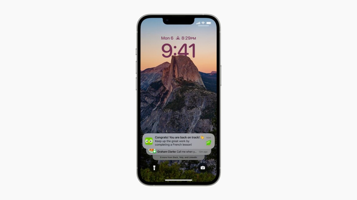 Apple iPhone iOS 16 Notifications