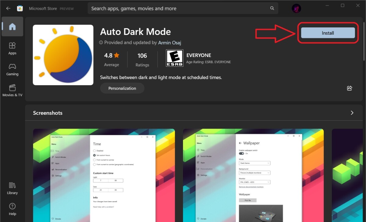 Download Auto Dark Mode 2