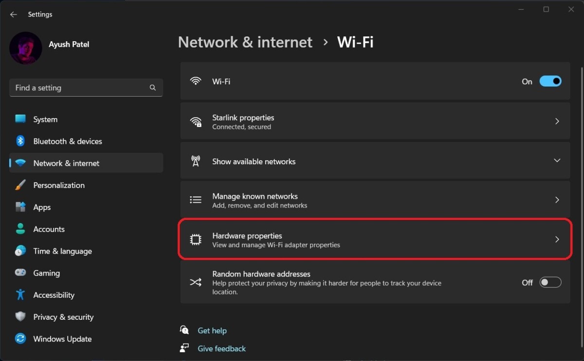 Finding MAC Address Using The Settings App 2