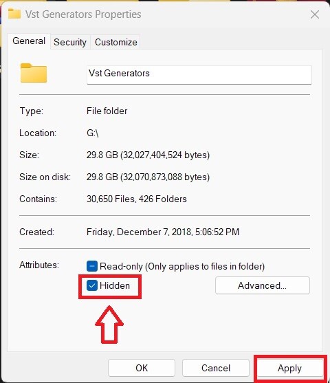 How to Hide Files Folders 1